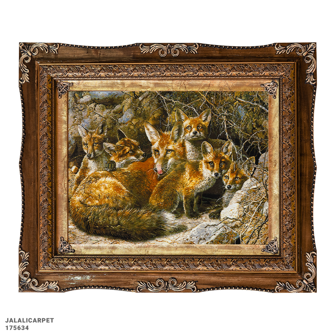 تابلوفرش روباه ها 50 رج