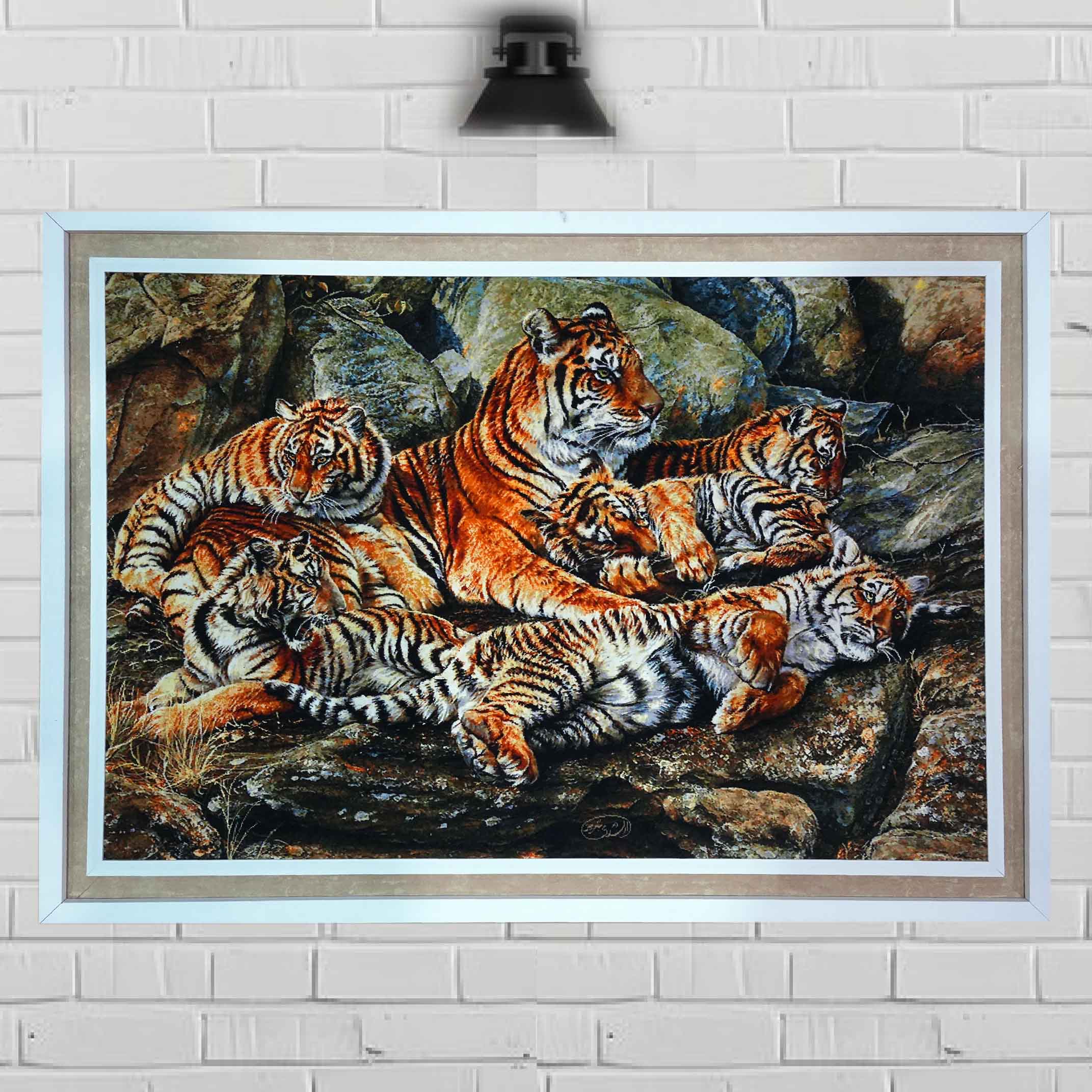 تابلوفرش ببر 50 رج