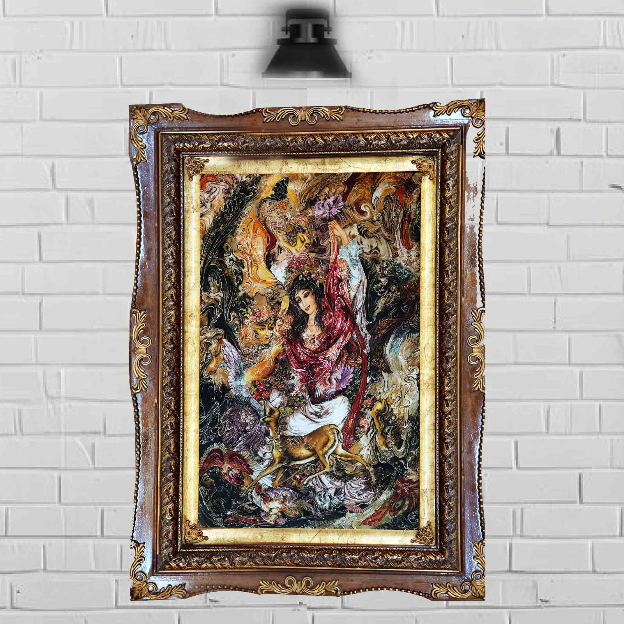 تابلوفرش مینیاتور عطوفت 50 رج