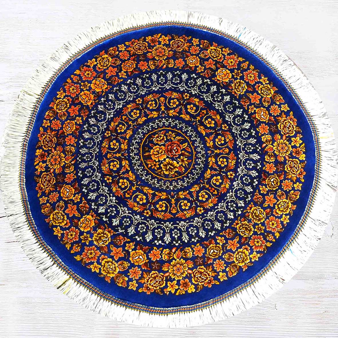 دایره تمام ابریشم گل فرنگ 80 رج