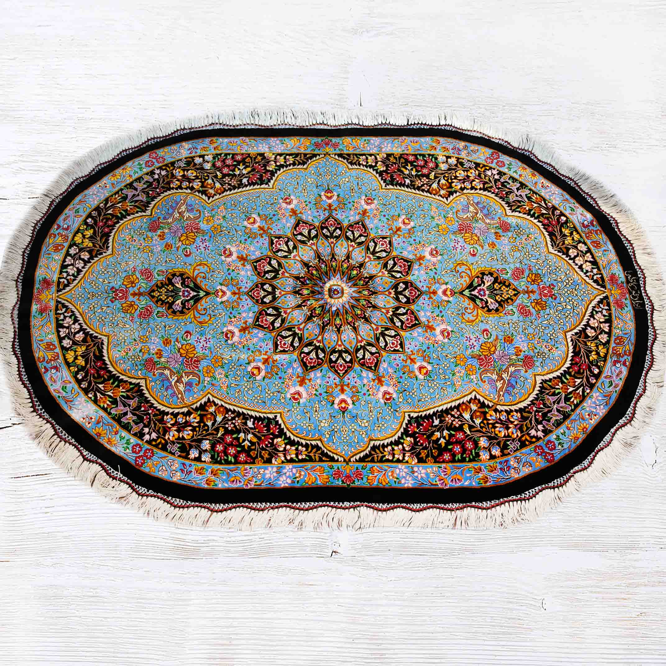 ذرع چرک تمام ابریشم بیضی 80 رج