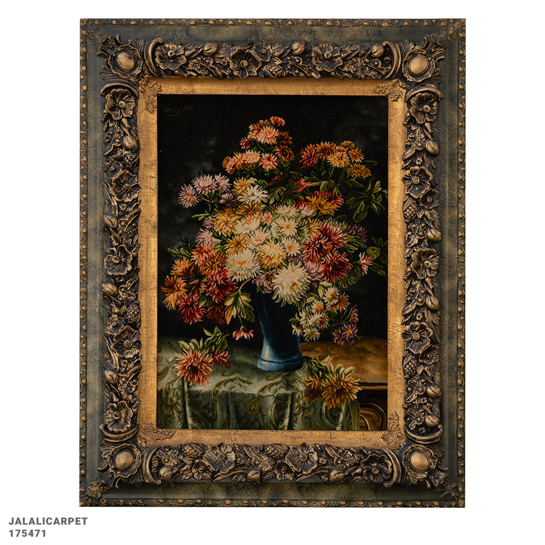 تابلوفرش گل 50 رج