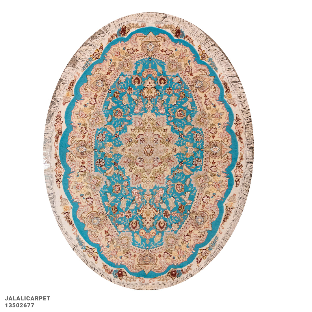 قالیچه بیضی 1.5 * 2 بنام 50 رج