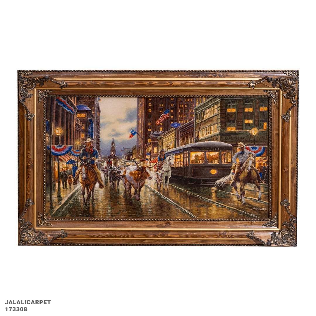 تابلوفرش گاو باز 50 رج