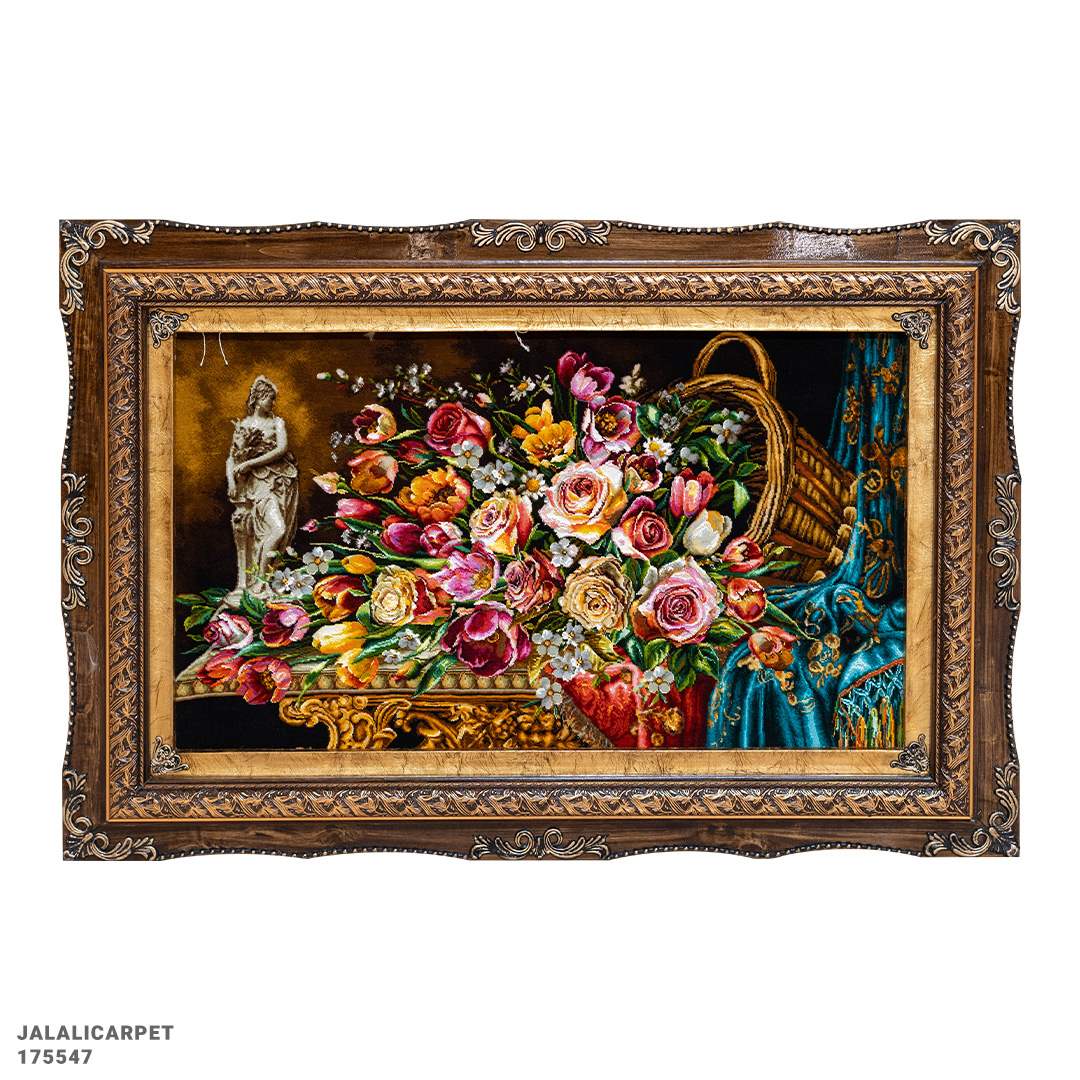 تابلوفرش گل 50 رج