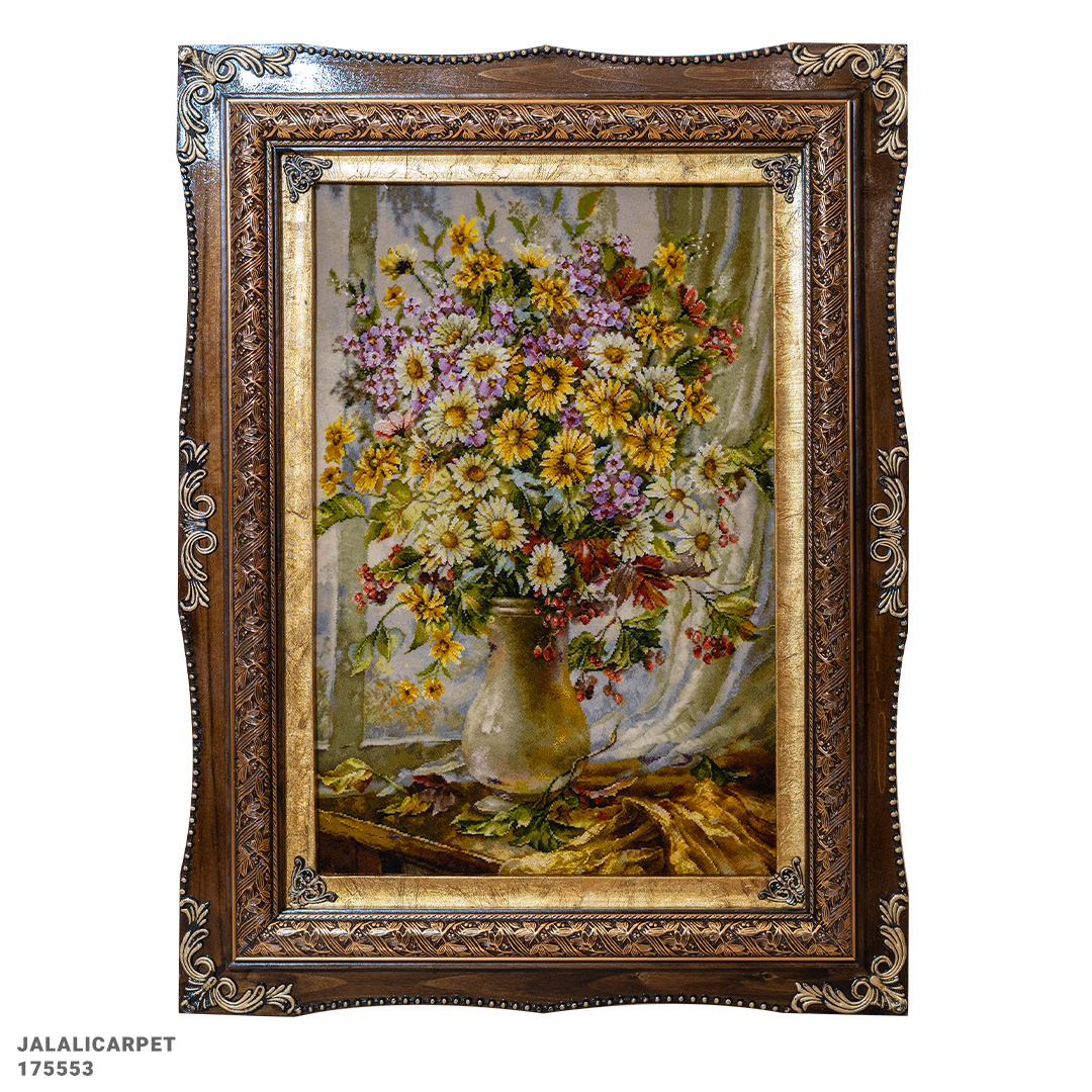 تابلوفرش گل 50 رج