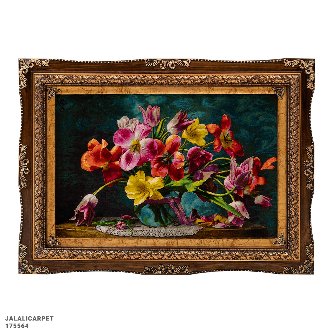 تابلوفرش گل 50 رج