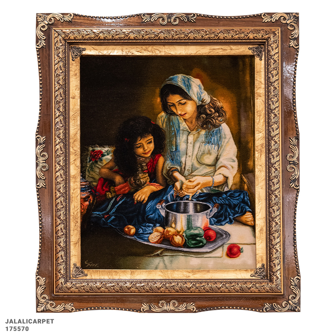 تابلوفرش تدارک نهار 50 رج