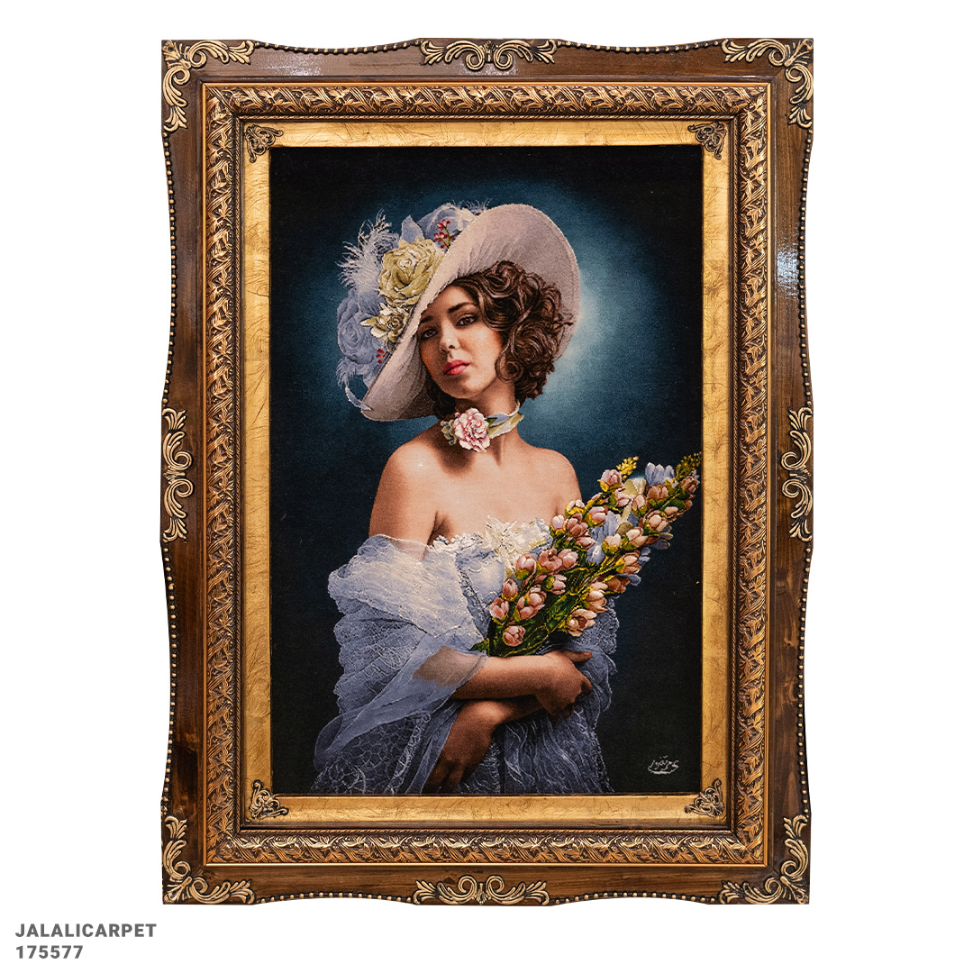 تابلوفرش دختر شیک 50 رج