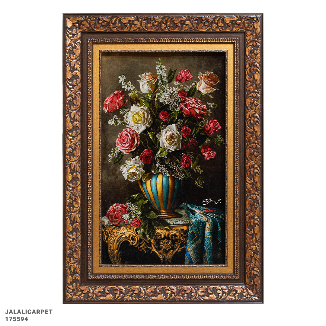 تابلوفرش گل 50 رج