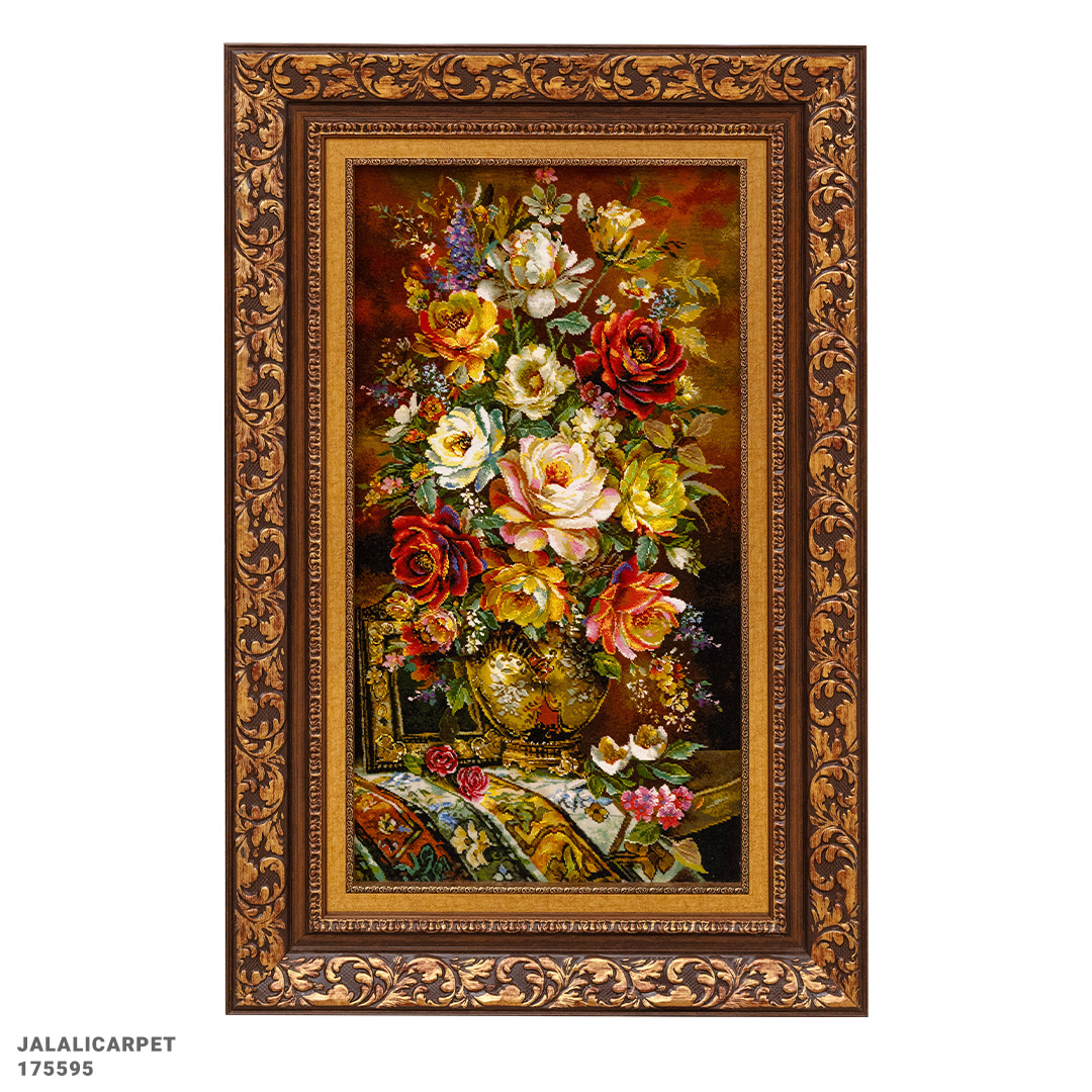 تابلوفرش گل 50 رج