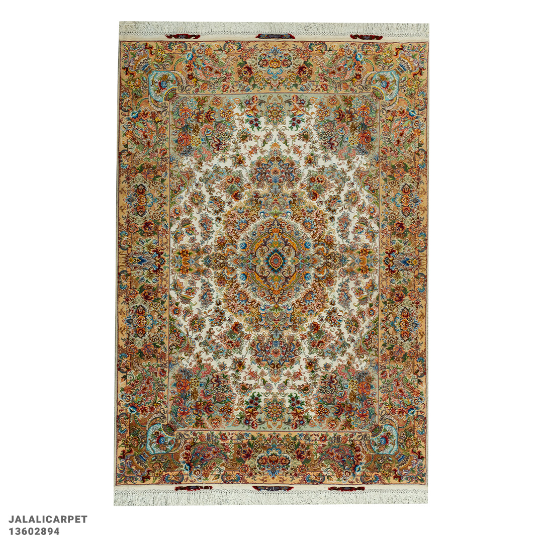 قالیچه خطیبی گلدانی 55 رج